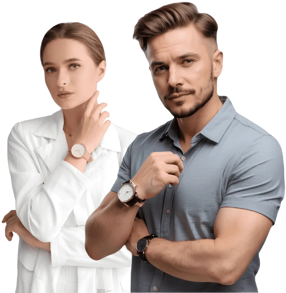 Men and Women Wearing Wrist Watch - Waqt Craft